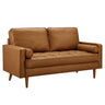 Valour Tufted Vegan Leather Loveseat by Modway