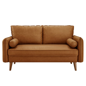 Revive Upholstered Vegan Leather Loveseat by Modway