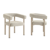 Nautica Outdoor Patio Aluminum Dining Armchairs Set of 2 by Modway