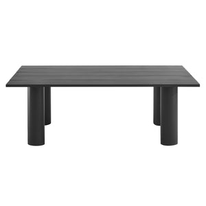 Nautica Outdoor Patio 87" Rectangular Aluminum Dining Table by Modway