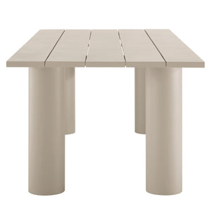 Nautica Outdoor Patio 87" Rectangular Aluminum Dining Table by Modway