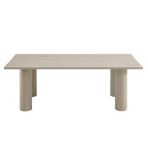Nautica Outdoor Patio 87" Rectangular Aluminum Dining Table by Modway