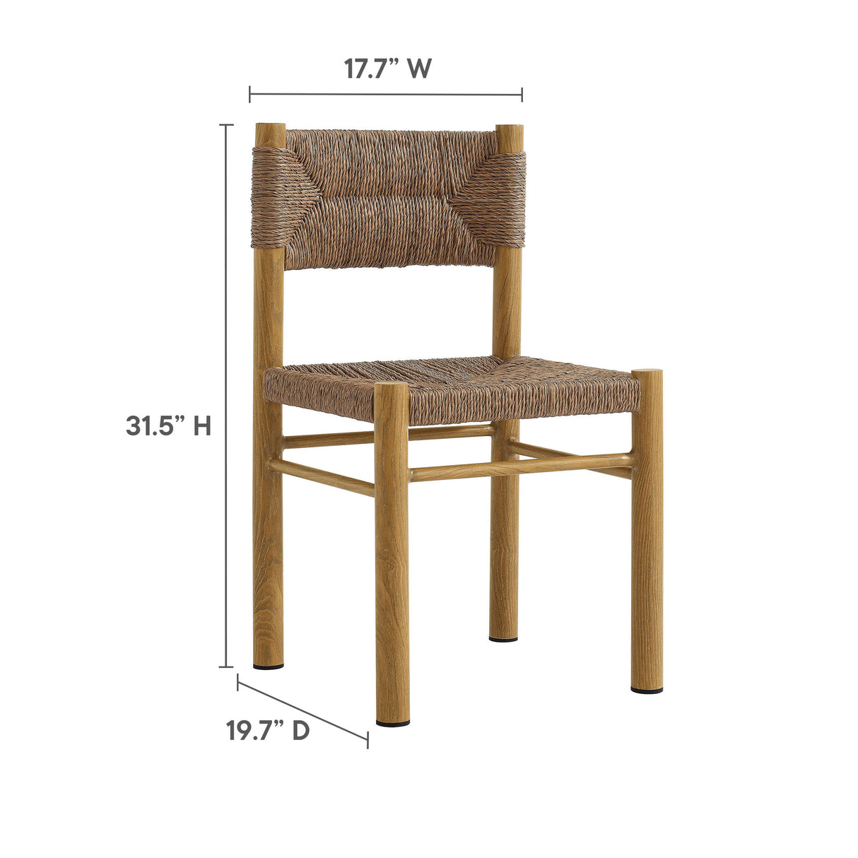 Parkland 7-Piece Rectangular Outdoor Patio Rattan and Aluminum Dining Set