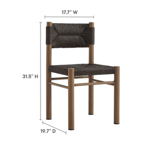 Parkland 7-Piece Rectangular Outdoor Patio Rattan and Aluminum Dining Set