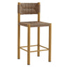 Parkland Outdoor Patio Rattan And Aluminum Counter Stools Set of 2