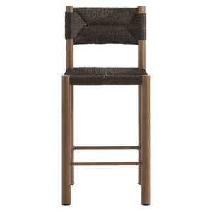 Parkland Outdoor Patio Rattan And Aluminum Counter Stools Set of 2