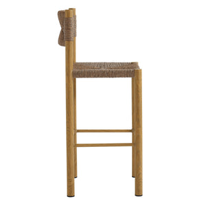 Parkland Outdoor Patio Rattan and Aluminum Bar Stools Set of 2 by Modway