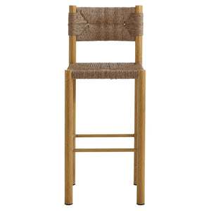 Parkland Outdoor Patio Rattan and Aluminum Bar Stools Set of 2 by Modway