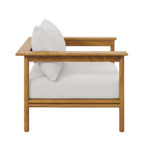 Wren Outdoor Patio Teak Wood Armchair Set of 2 by Modway