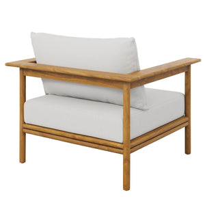 Wren Outdoor Patio Teak Wood Armchair Set of 2 by Modway