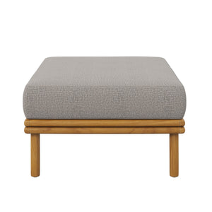 Wren Outdoor Patio Teak Wood Ottoman by Modway