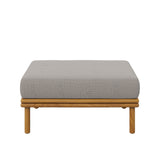 Wren Outdoor Patio Teak Wood Ottoman by Modway