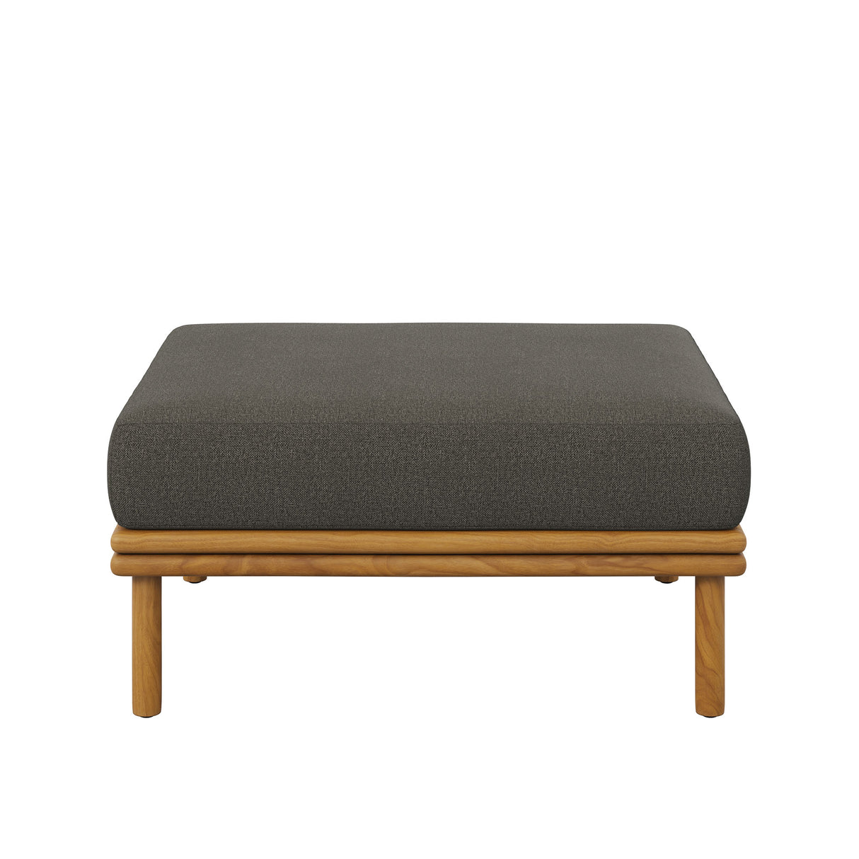 Wren Outdoor Patio Teak Wood Ottoman by Modway