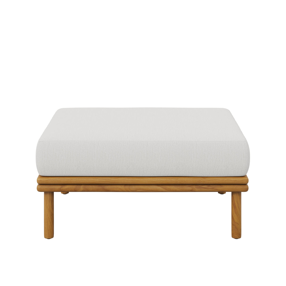 Wren Outdoor Patio Teak Wood Ottoman by Modway