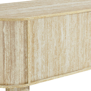 Overture 63” Oval Faux Travertine TV Stand by Modway