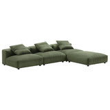 Solace 4-Piece Modular Corduroy Upholstered Sectional Sofa by Modway