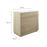 Render 36" Faux Travertine Bathroom Vanity With Sink by Modway