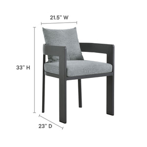 Tahoe Outdoor Patio Aluminum Dining Chair by Modway