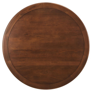 Lippa 60" Round Pedestal Solid Wood Dining Table by Modway