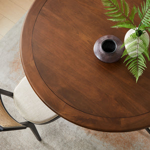 Lippa 60" Round Pedestal Solid Wood Dining Table by Modway