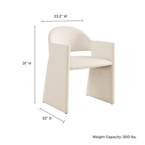 Talia Performance Velvet Dining Armchair by Modway