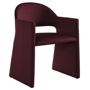 Talia Performance Velvet Dining Armchair by Modway