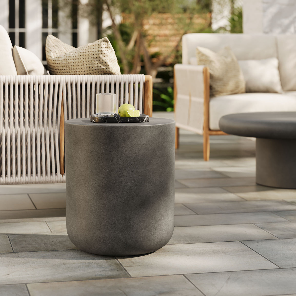 Brion Indoor-Outdoor Patio Concrete Stool by Modway