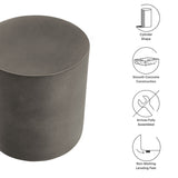 Brion Indoor-Outdoor Patio Concrete Stool by Modway
