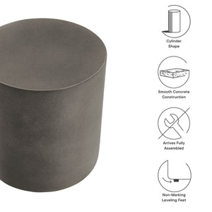 Brion Indoor-Outdoor Patio Concrete Stool by Modway