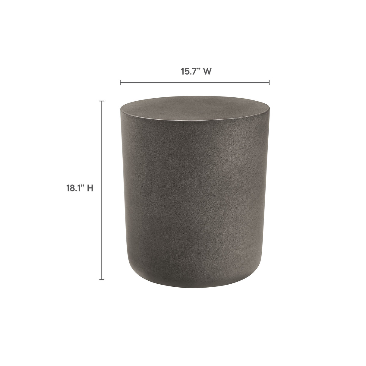 Brion Indoor-Outdoor Patio Concrete Stool by Modway