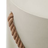 Isera Indoor-Outdoor Patio Rope Concrete Side Table Stool by Modway