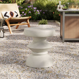 Terza Indoor Outdoor Patio Concrete Side Table by Modway