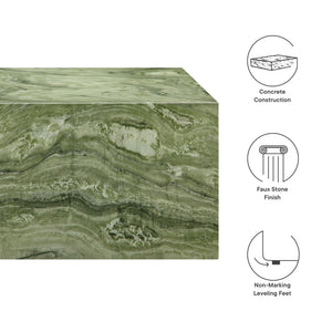Jordana Square Plinth Concrete Coffee Table by Modway