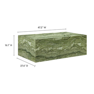 Jordana Square Plinth Concrete Coffee Table by Modway