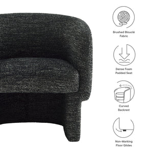 Muse Boucle Fabric Barrel Accent Chair by Modway