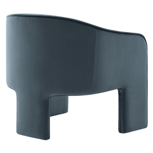 Greer Performance Velvet Upholstered Accent Armchair by Modway