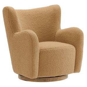 Montrose Wingback Sherpa Swivel Accent Chair by Modway