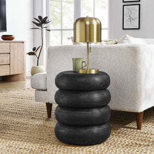Ellery Round Stacked Wood Side Table by Modway