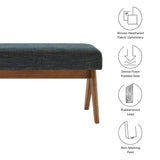 Lyra 47" Fabric Upholstered Bench by Modway