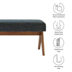Lyra 47" Fabric Upholstered Bench by Modway