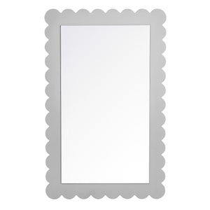 Emmeline Scalloped Rectangle Wall Mirror by Modway