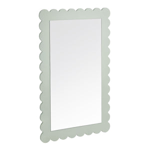 Emmeline Scalloped Rectangle Wall Mirror by Modway
