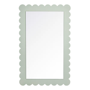 Emmeline Scalloped Rectangle Wall Mirror by Modway