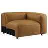 Auren Upholstered Vegan Leather Modular Right Armchair