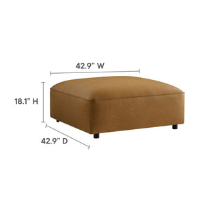 Auren 6-Piece Upholstered Vegan Leather Modular Sofa by Modway