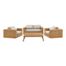 Thames 4-Piece Outdoor Patio Wicker Rattan Furniture Set
