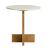 Tarin Acacia Wood and Marble Side Table by Modway