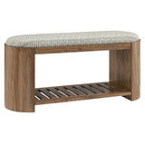 Ashby 45" Geometric Upholstered Bench by Modway