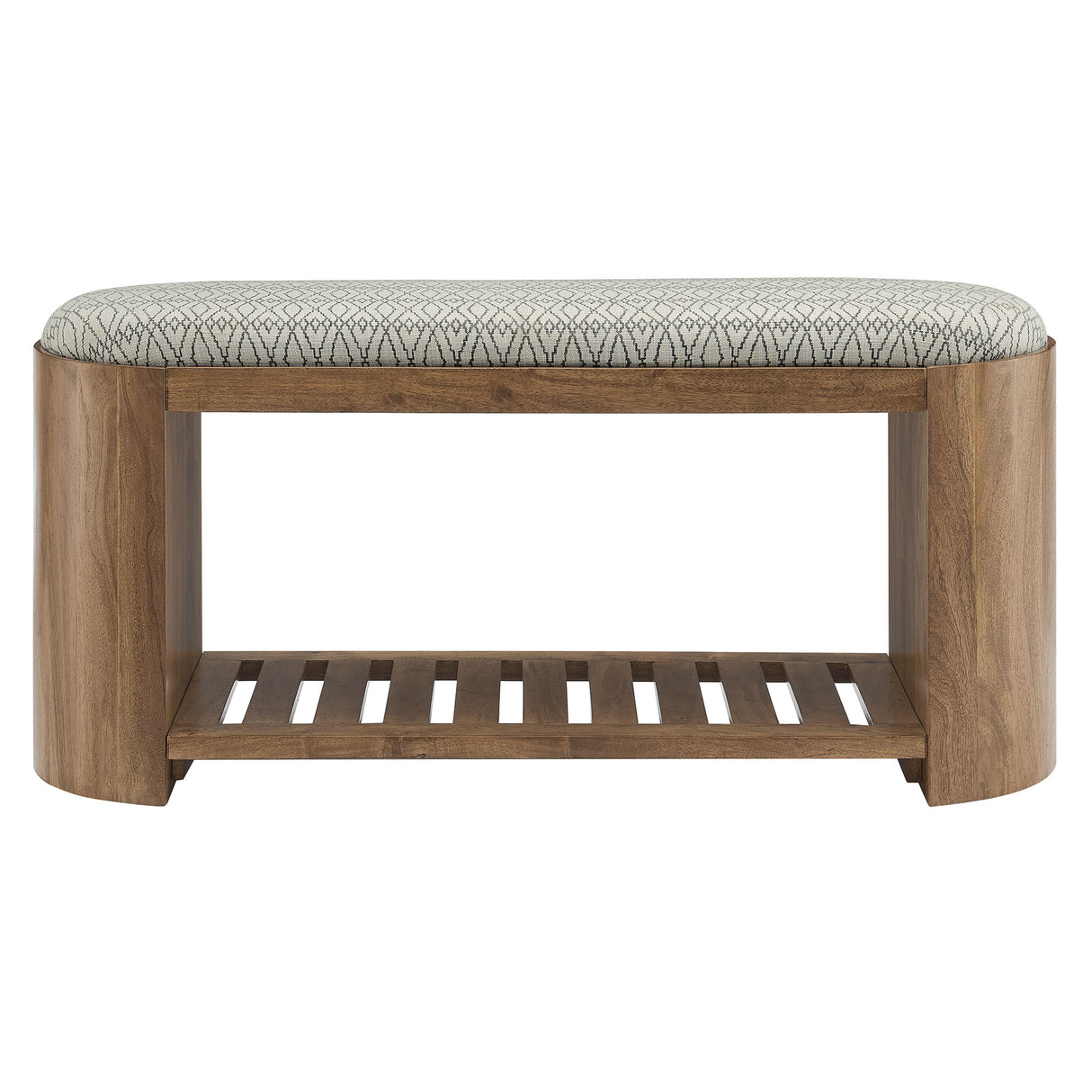 Ashby 45" Geometric Upholstered Bench by Modway