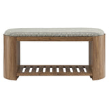 Ashby 45" Geometric Upholstered Bench by Modway